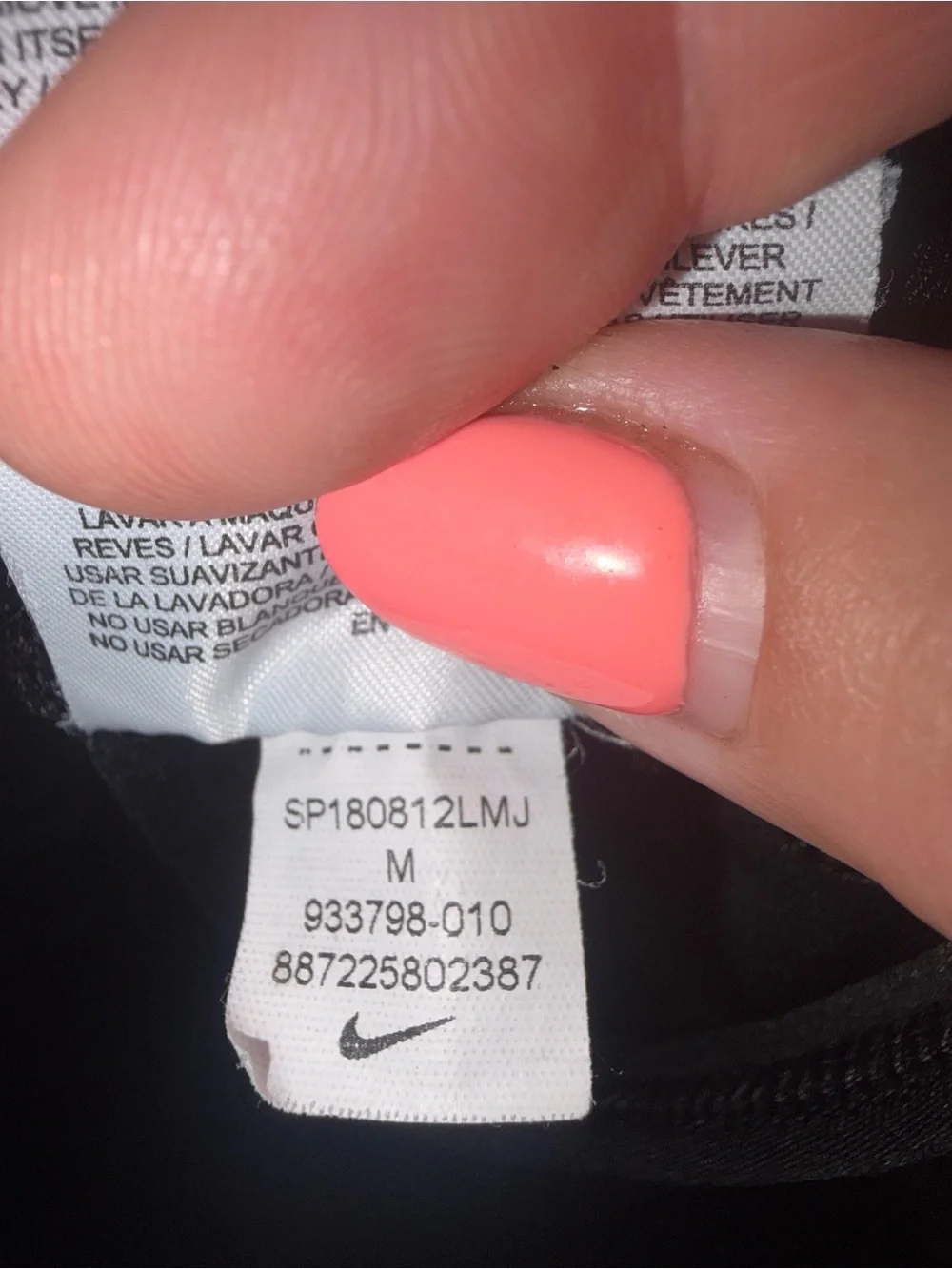 Nike Dri Fit Black Crop Leggings. Size medium.